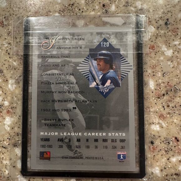 Los Angeles Dodgers Trading Card of Mike piazza leaf limited mint condition - Picture 3 of 4